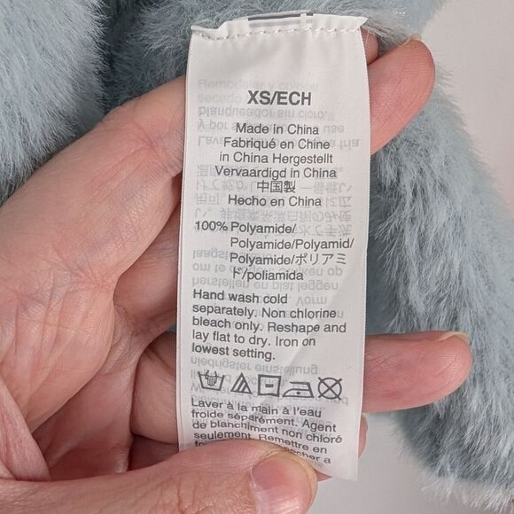 Madewell Light Feather Blue Soft Fuzzy Furry Hewitt Cardigan Sweater X-Small XS - Picture 11 of 11